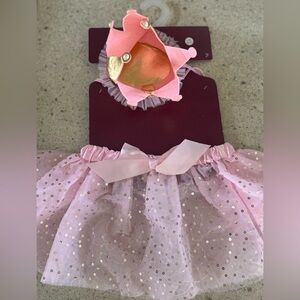 Ministry of Rascals Princess Dog Costume Pink Tutu Crown L/XL Pet Outfit